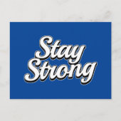 Carte Postale Restez fort bleu (Devant)