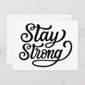 Carte Postale Restez forts (Devant / Derrière)