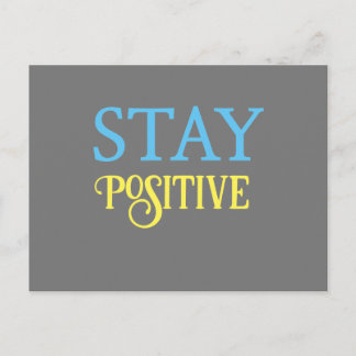 Carte Postale Restez Positif