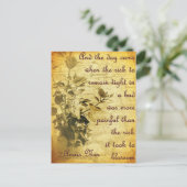 Carte Postale Restez serré dans le bourgeon (Debout devant)