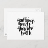 Carte Postale Restez sur la piste (Devant / Derrière)