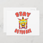 Carte Postale Restez tel que vous êtes (Devant / Derrière)