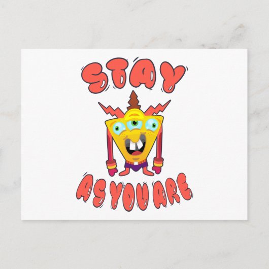 Carte Postale Restez tel que vous êtes (Devant)