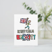 Carte Postale Restez tranquille Brexit (Debout devant)