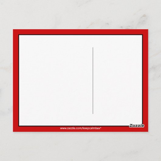 Carte Postale Restez tranquille et aimez les chèvres (Dos)