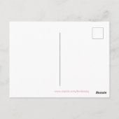 Carte Postale Restez Trippy Oeil rose floral psychédélique (Dos)