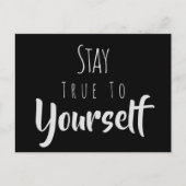 Carte Postale Restez Vrai Envers Vous-Même (Devant)