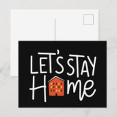 Carte Postale Restons à la maison (Devant / Derrière)