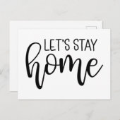 Carte Postale Restons à la maison (Devant / Derrière)