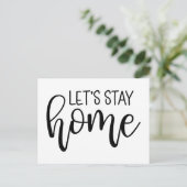 Carte Postale Restons à la maison (Debout devant)