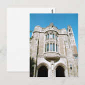 Carte Postale Résumé Bâtiment de l'école de droit à l'Université (Devant / Derrière)