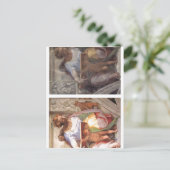 Carte Postale Résumé Description Chapelle Sixtine, prophète Da (Debout devant)