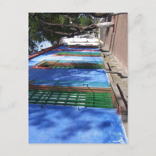 Carte Postale Résumé Description Espa? ol : casa azul de Frida K (Devant)