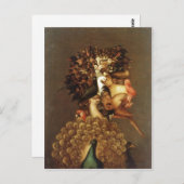 Carte Postale Résumé Description Giuseppe Arcimboldo L'air.  (Devant / Derrière)