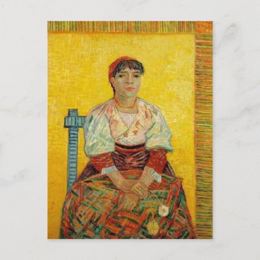 Carte Postale Résumé Description Portrait de la femme italienne (Devant)