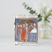 Carte Postale Résumé (Détail) Historié initial 'C' contenant (Debout devant)