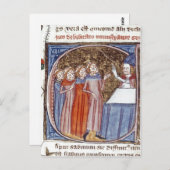 Carte Postale Résumé (Détail) Historié initial 'C' contenant (Devant / Derrière)