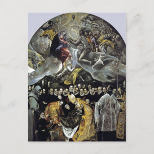 Carte Postale Résumé El Greco - L'inhumation du comte d'Orga