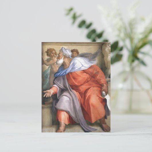 Carte Postale Résumé en : Ezekiel représenté sur une chapelle Si (Debout devant)