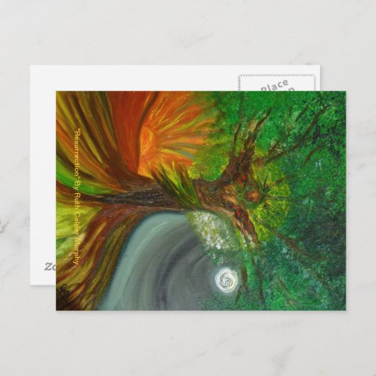 Carte postale "Résurrection" (Devant / Derrière)