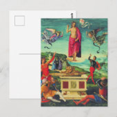 Carte Postale Résurrection de Jésus Christ par Raphael (Devant / Derrière)
