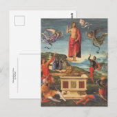 Carte Postale Résurrection de Jésus par Raphaël (Devant / Derrière)