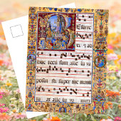 Carte Postale Résurrection médiévale chrétienne Pâques