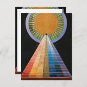Carte Postale Retable, Groupe X, No.1 par Hilma af Klint (Devant / Derrière)