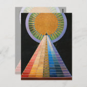 Carte Postale Retable, Groupe X, No.1 par Hilma af Klint (Devant / Derrière)
