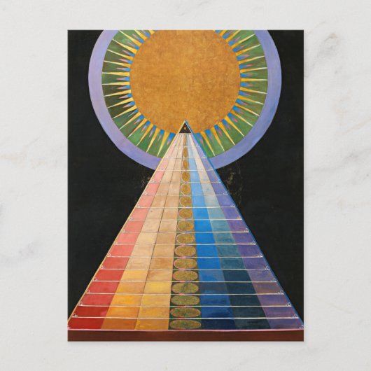 Carte Postale Retable, Groupe X, No.1 par Hilma af Klint (Devant)