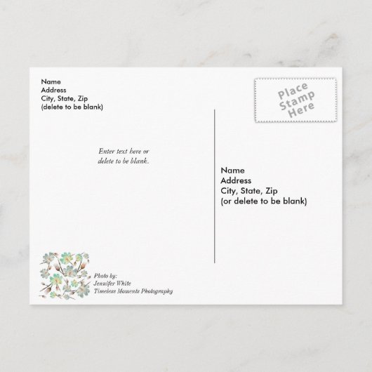 Carte postale "Rétablissement rapide" à motif Magn (Dos)