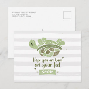 Carte Postale Rétablissement rapide Vœux amusants et mignons Soi