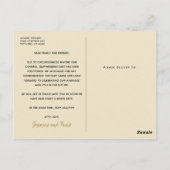 Carte Postale Retarder La Date Mariage Modern Script Photocard (Dos)