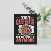 Carte Postale Retired Carpenter Dad Craftsman Husband (Debout devant)