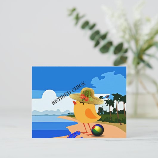 Carte Postale Rétired Chick (Debout devant)