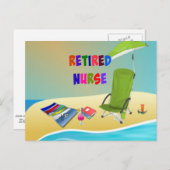 Carte Postale Rétired Nurse (Devant / Derrière)