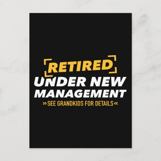 Carte Postale Rétired under new management see grandds (Devant)