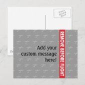 Carte Postale Retirer avant le vol - Avaiement (Devant / Derrière)