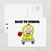 Carte Postale Retour à l'école (Devant / Derrière)
