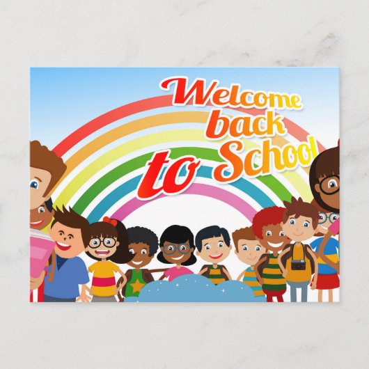 CARTE POSTALE RETOUR À L'ÉCOLE (Devant)