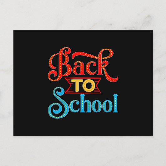Carte Postale Retour à l'école (Devant)