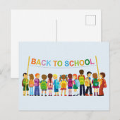 Carte Postale Retour à l'école (Devant / Derrière)