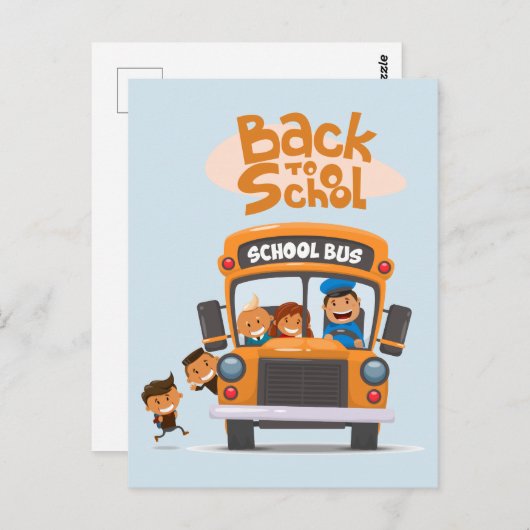 Carte Postale Retour à l'école (Devant / Derrière)