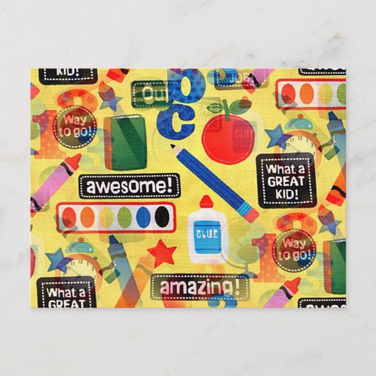 Carte Postale retour à l'école (Devant)