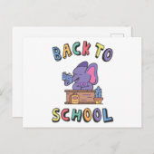 Carte Postale Retour à l'école (Devant / Derrière)