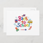 Carte Postale Retour à l'école (Devant / Derrière)