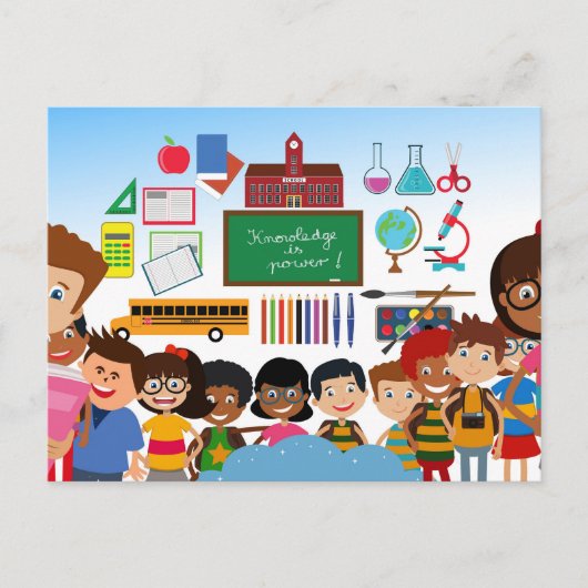 Carte Postale Retour à l'école (Devant)