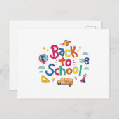 Carte Postale Retour à l'école (Devant / Derrière)