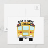 Carte Postale Retour À L'École (Devant / Derrière)