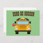 CARTE POSTALE RETOUR À L'ÉCOLE (Devant / Derrière)